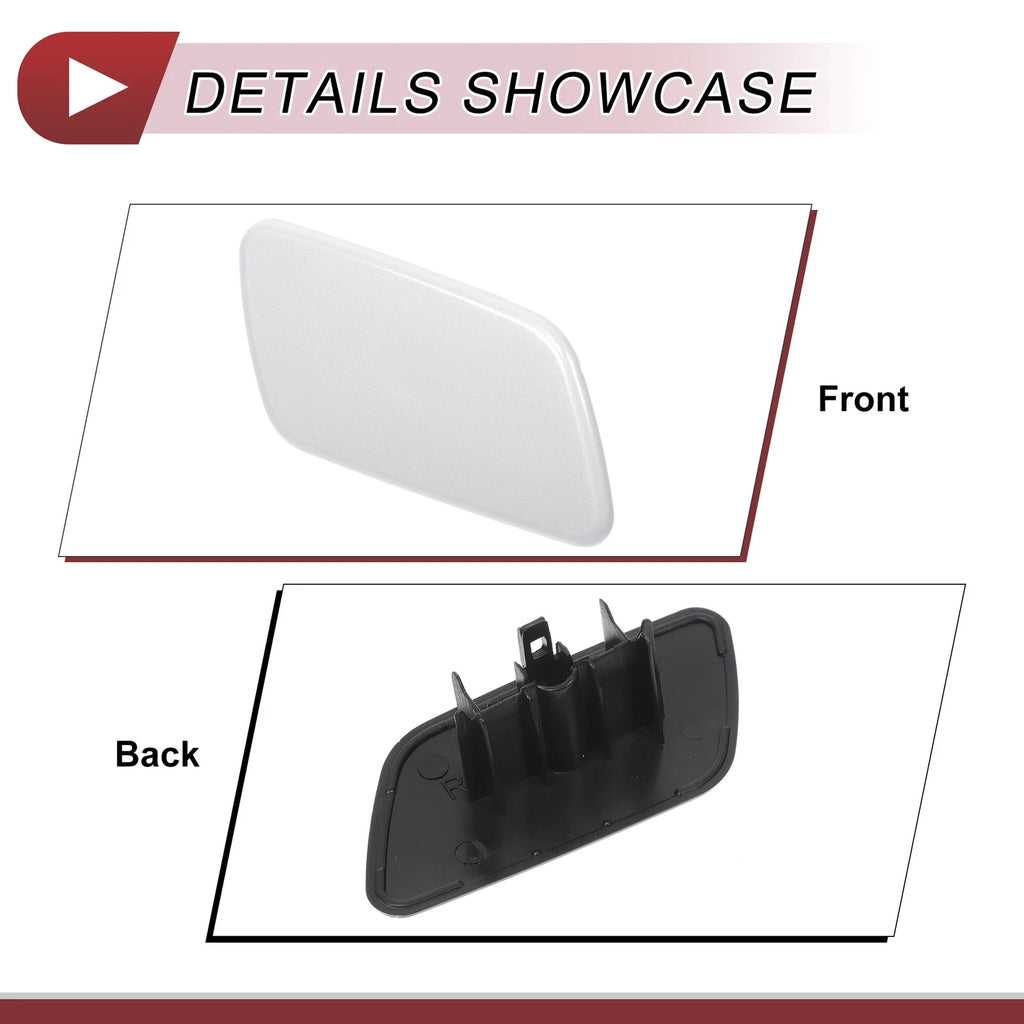 Front Right Washer Nozzle Cover Cap for Subaru Forester (2018–2021) White