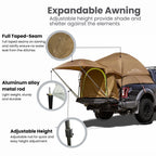 SavvyCraft Waterproof Pickup Truck Bed Tent for Full/Compact Trucks (Pro)