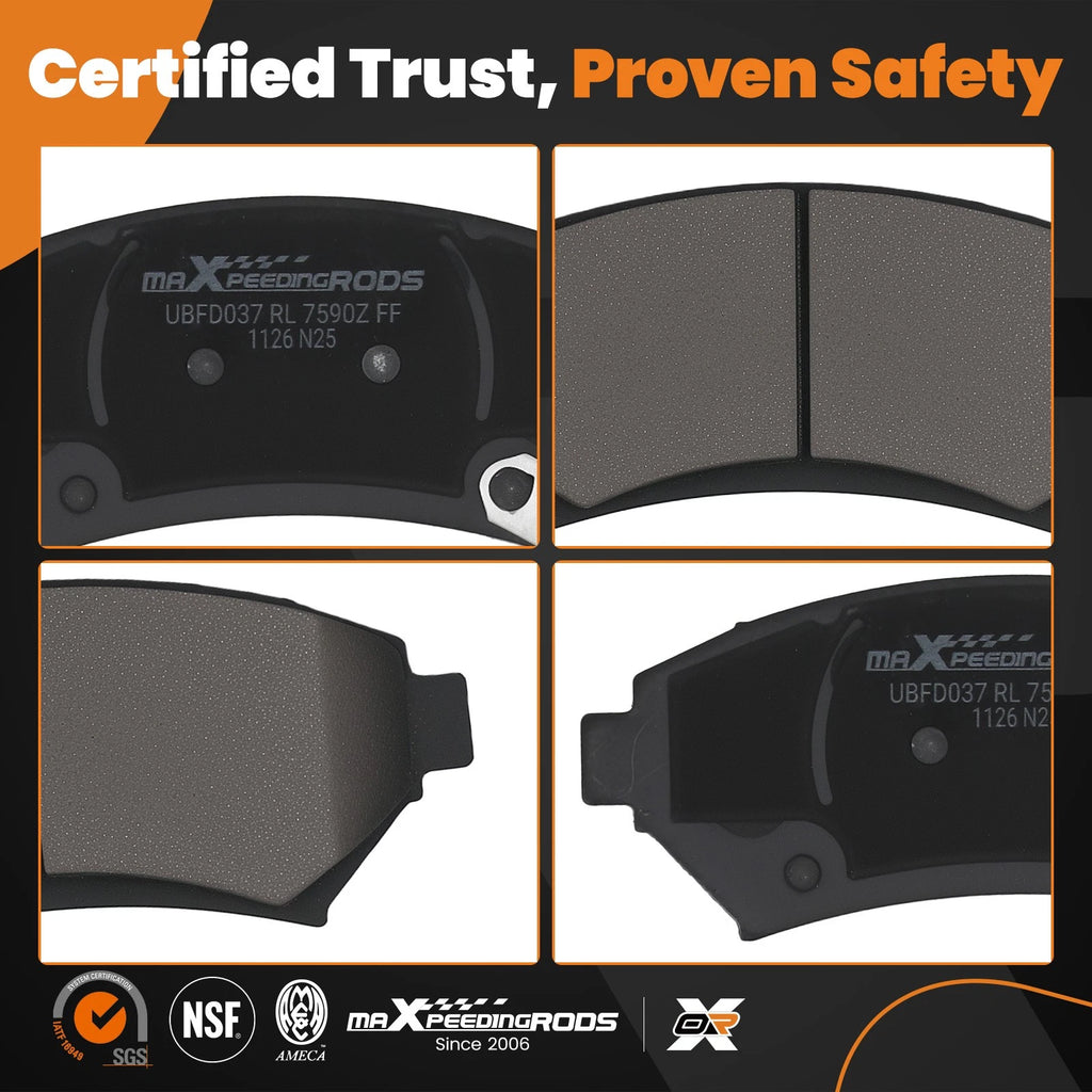 Front Ceramic Brake Pads Set for Chevrolet Impala/Monte Carlo/Venture (1997-2005)