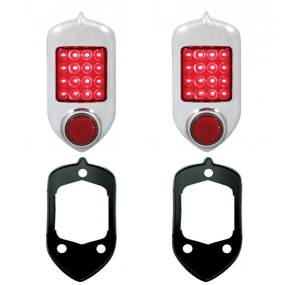 LED Tail Light Assembly Kit with Gaskets for 1951-1952 Chevrolet Car