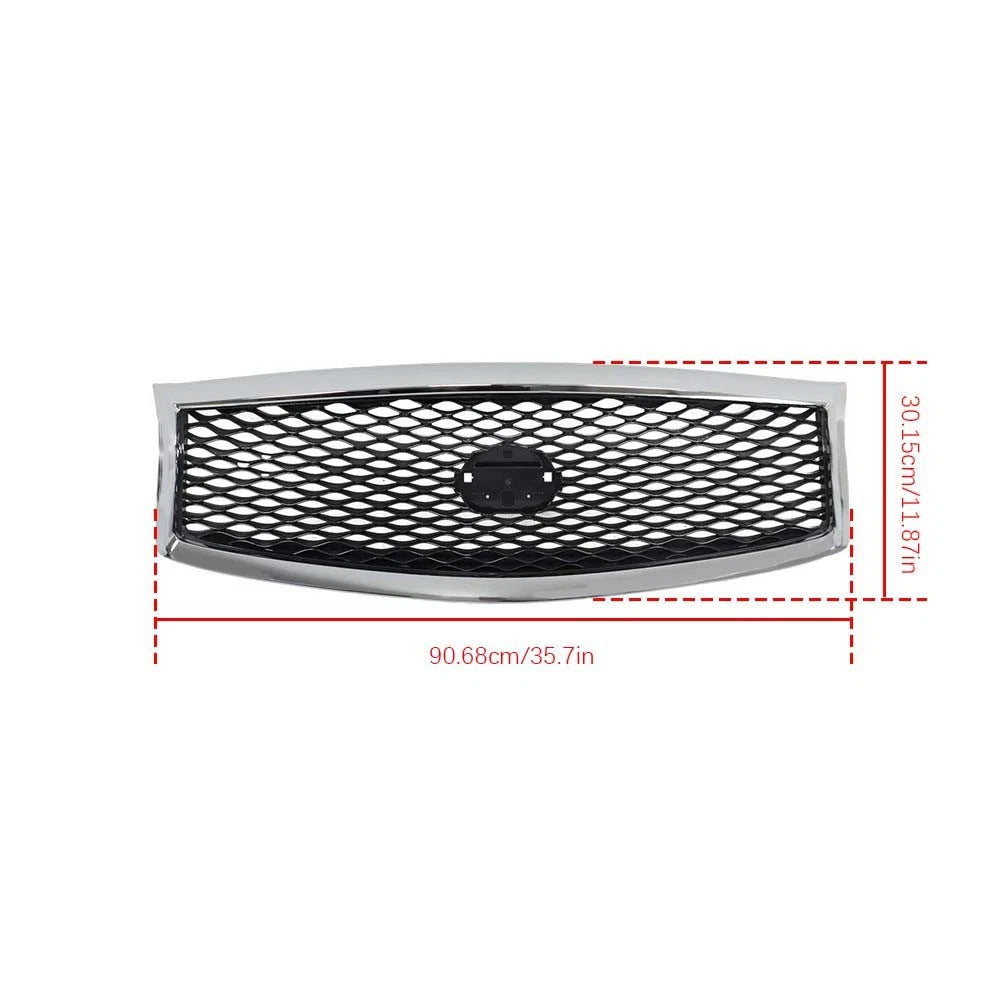 Front Upper Grille for Infiniti Q70 Q70L (2015â2019) W/O Camera Hole