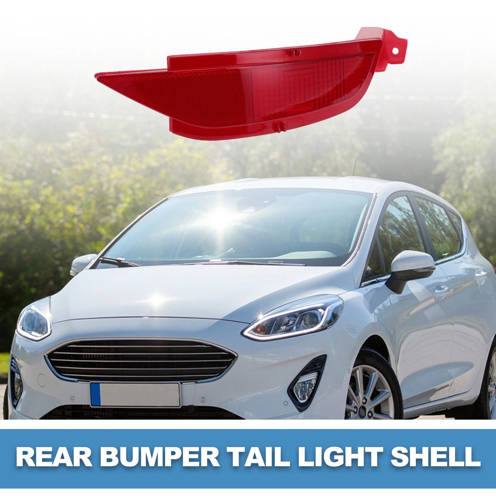 1pc Rear Right Bumper Tail Light Shell for Ford Fiesta (2009–2015) ABS