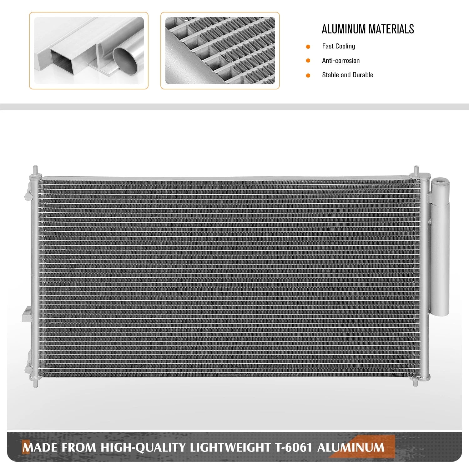A/C Condenser for Honda Odyssey (2005–2010) Aluminum Core Replacement