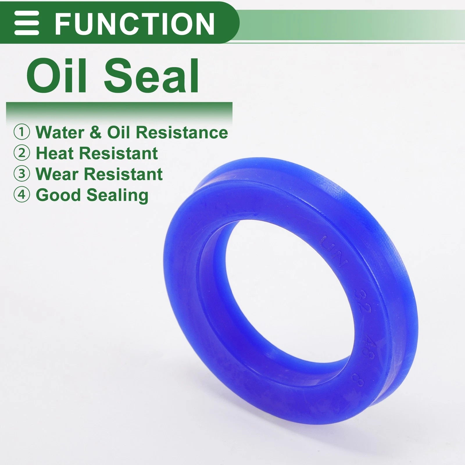 Set of 5 Oil Seal Ring 32x48x8mm for Rotary Shaft (TPU, High Pressure)
