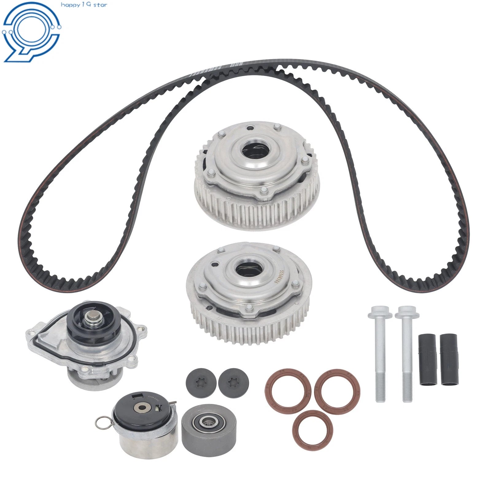 Timing Belt Kit with VVT Water Pump for Chevy Aveo Sonic Cruze (2004–2019)