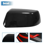 Gloss Black Top Half Mirror Cover Cap Overlay for Chevy Suburban Tahoe (2015–2023)