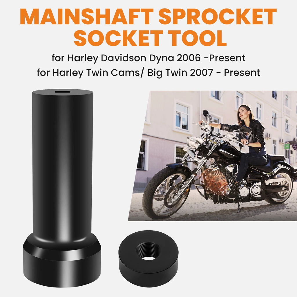 2X Mainshaft Sprocket Lock Nut Socket Tool for Harley Dyna (2006)