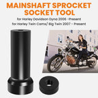 2X Mainshaft Sprocket Lock Nut Socket Tool for Harley Dyna (2006)