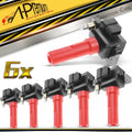 6x Red Ignition Coil for Subaru Outback Legacy (2010–2019)