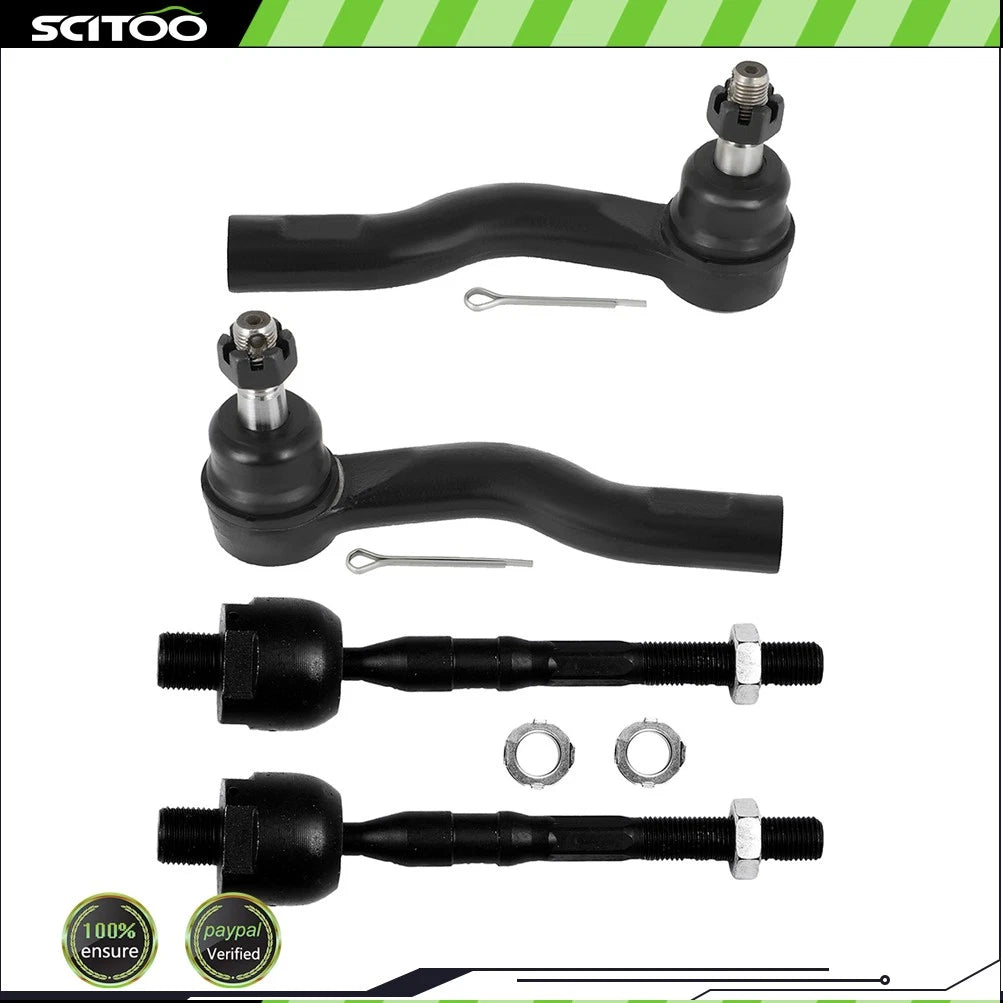 Set of 4 Front Tie Rod End Links for Mercury Milan (2010–2011)