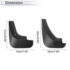 Set of 2 Mud Flaps Splash Guards for Mazda 3 (2011–2013)