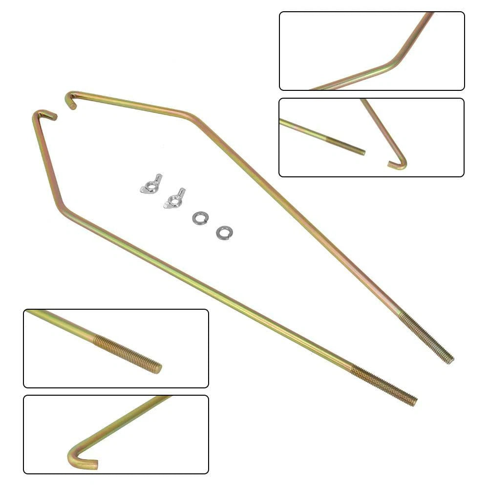 Propane Tank Hold Down Brackets Kit for Coleman Fleetwood Pop Up Camper (20 LBs)