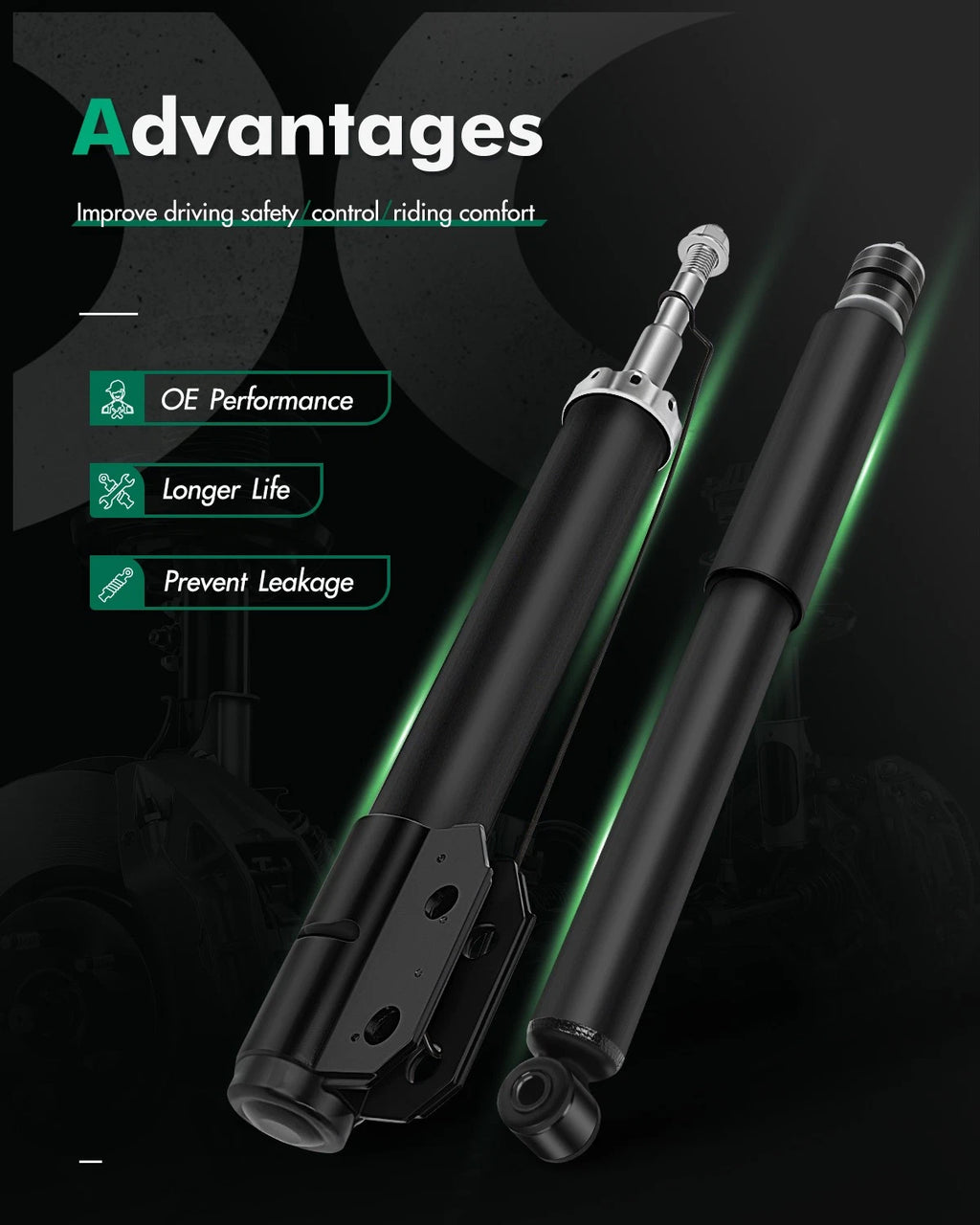 Set of 4 Shocks Struts for Ford Mustang (1994–2004)