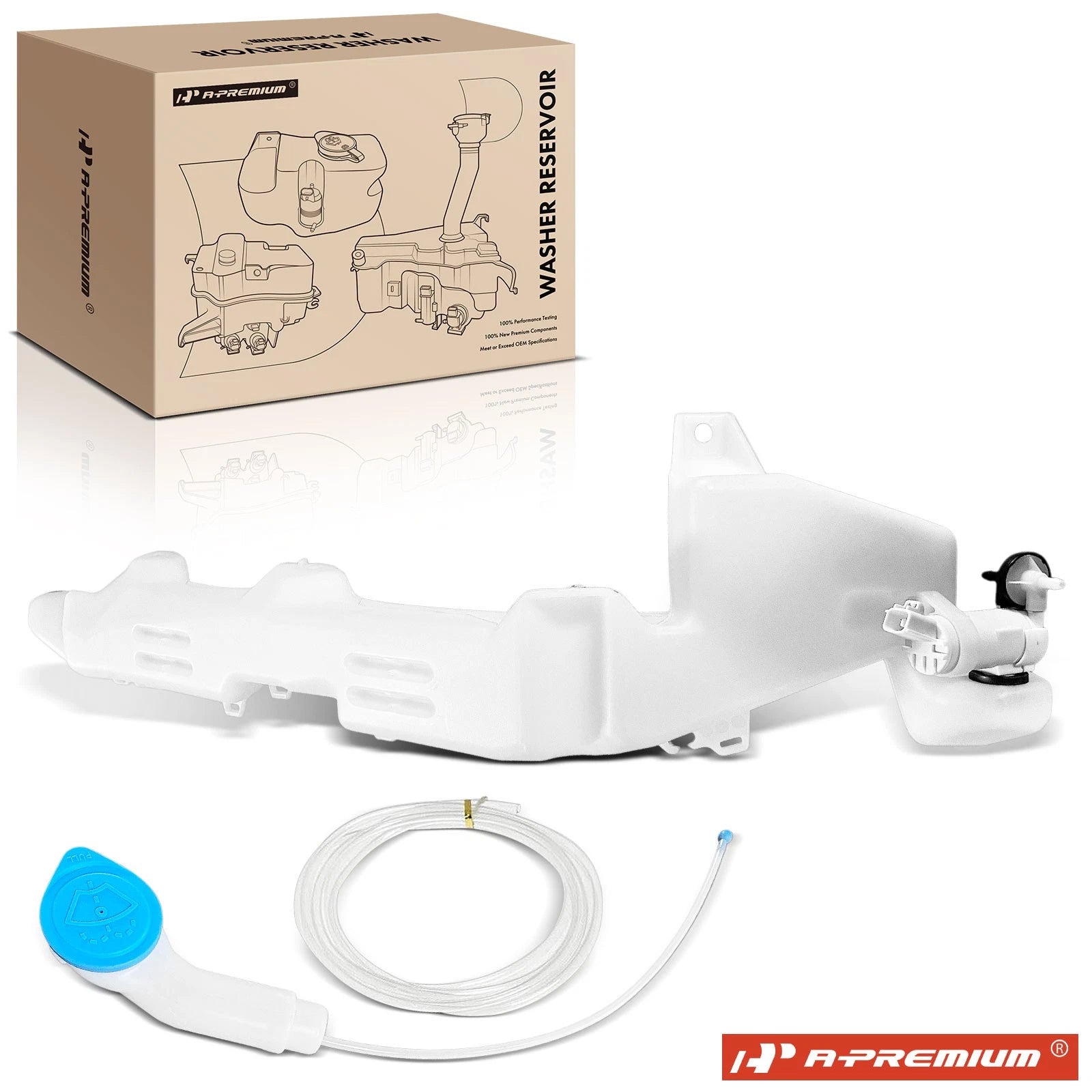Windshield Washer Fluid Reservoir with Pump & Cap for Honda CR-V (2012)
