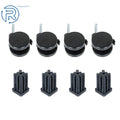 Set of 4 Gas Grill Wheels for Genesis Summit Silver Spirit 