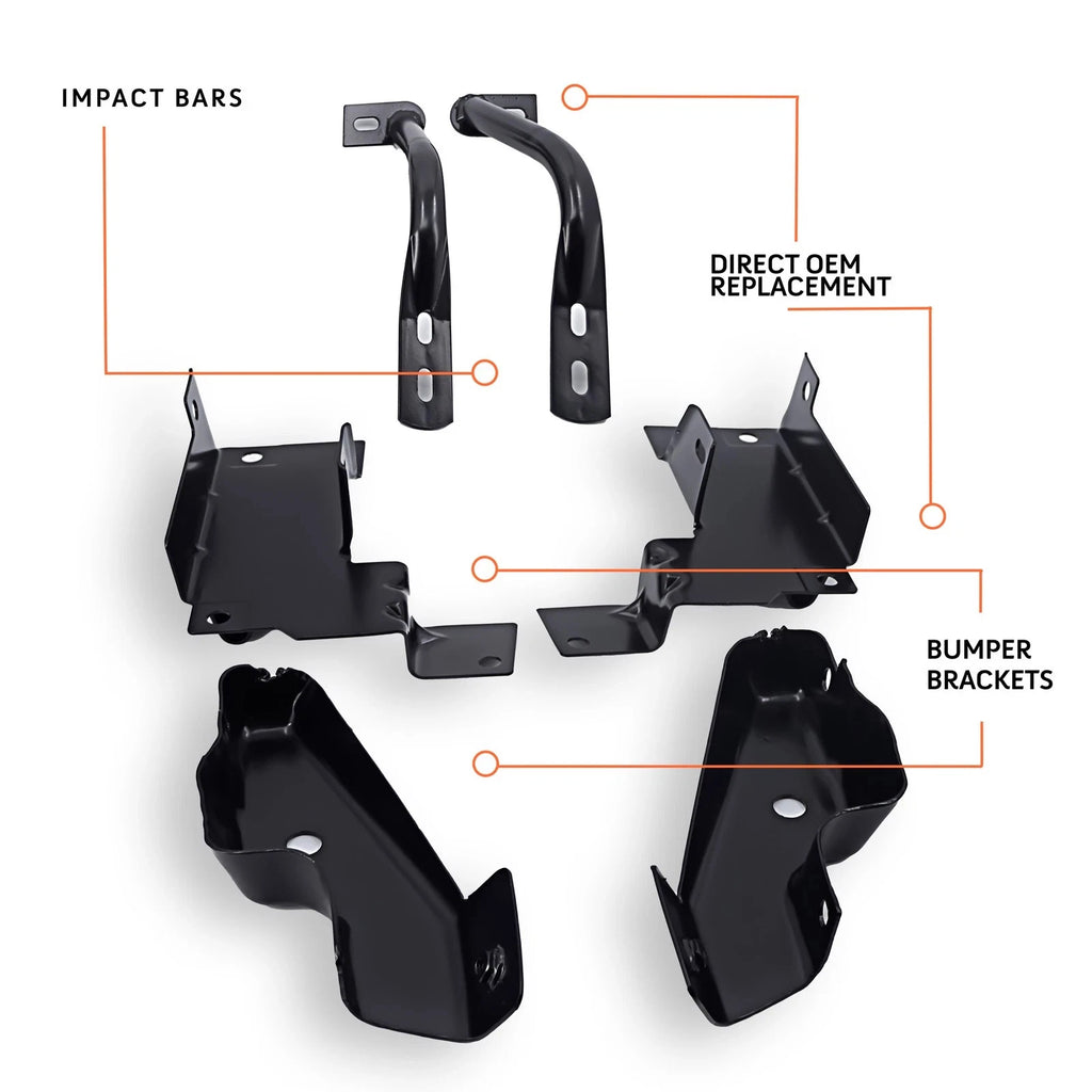 Set of 2 Front Bumper Brackets for Chevrolet Silverado 1500 2500 (2003–2006)