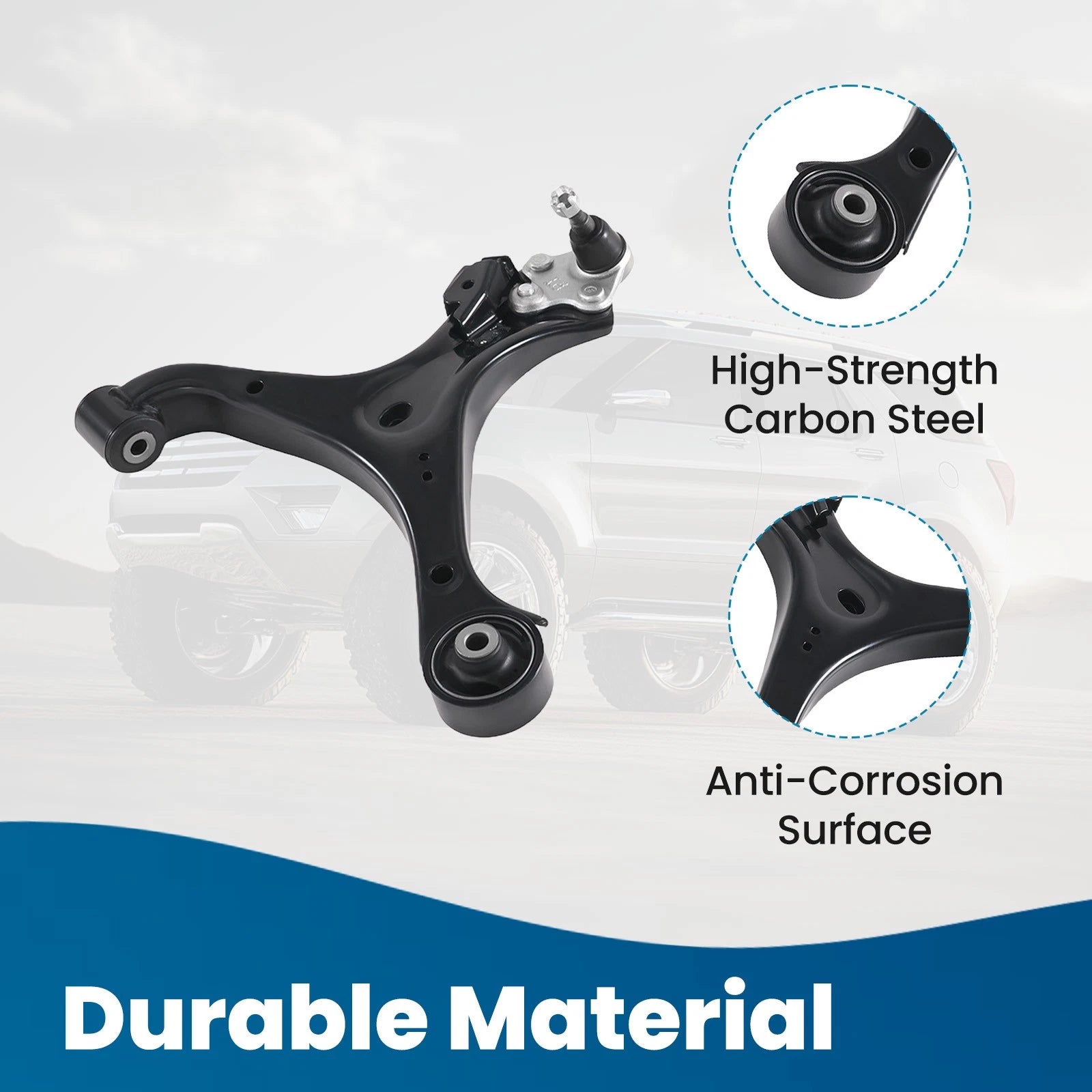 1pc Front Driver Left Lower Control Arm for Honda Civic (2013–2015) MS601100
