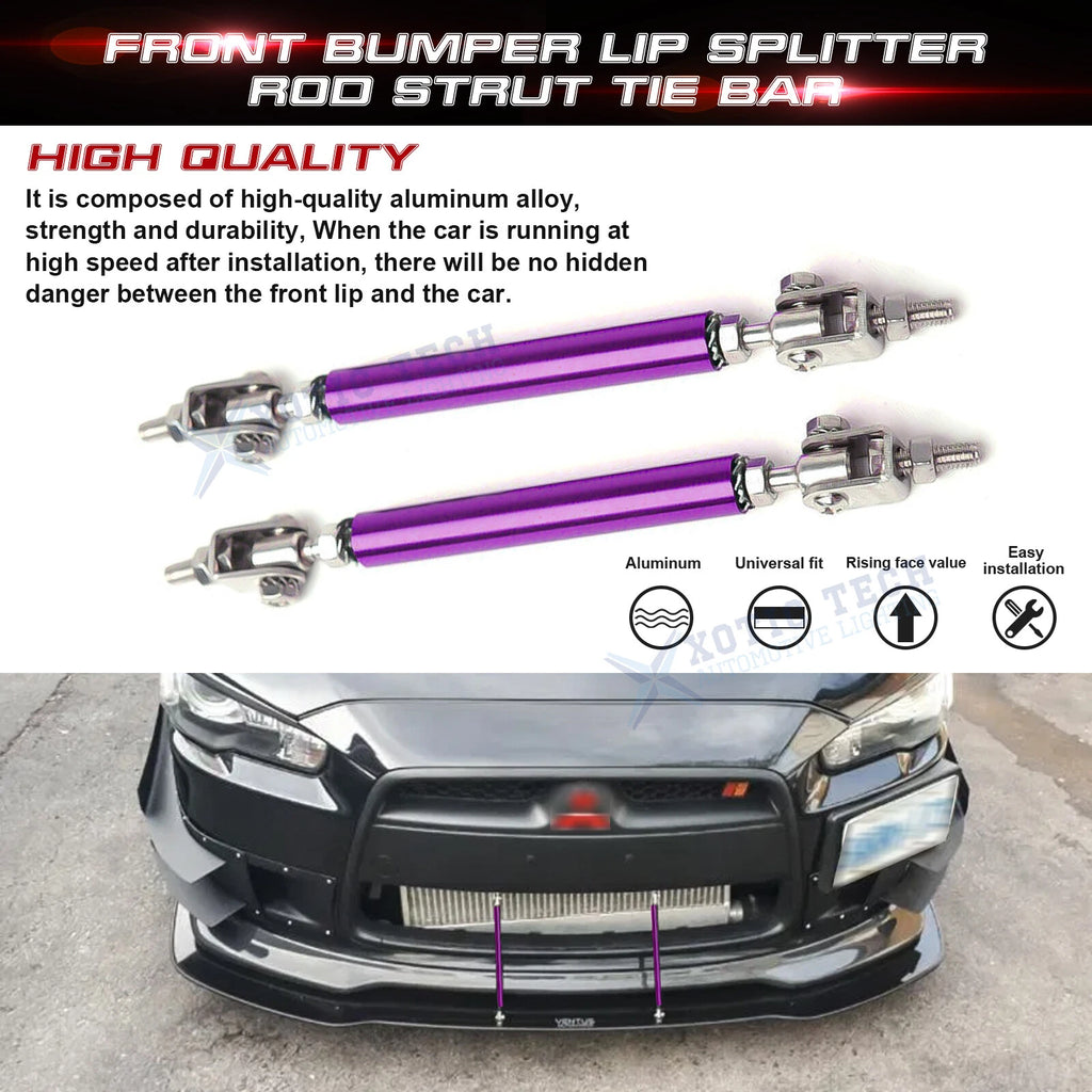 Front Lip Bumper Rod Strut Support Bar for RAM 1500 (2019-2024)