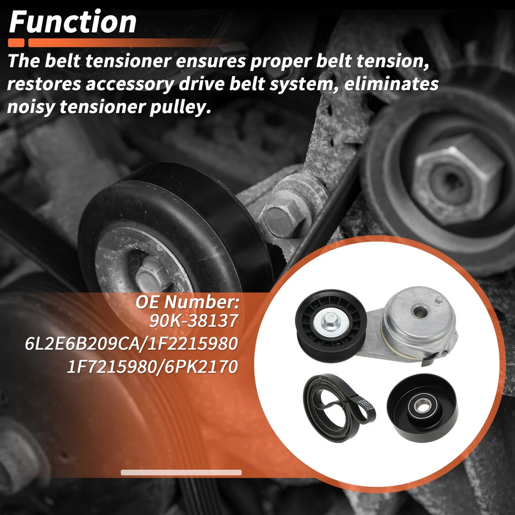 Drive Belt Tensioner Kit for Ford Explorer (2002–2005) 90K-38137