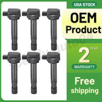 6 Ignition Coils for Honda Civic 1.7L (2001–2005) & Acura MDX 3.5L (2001–2006)