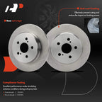 Rear Disc Brake Rotors & Ceramic Pads for Toyota Corolla (2019–2022)
