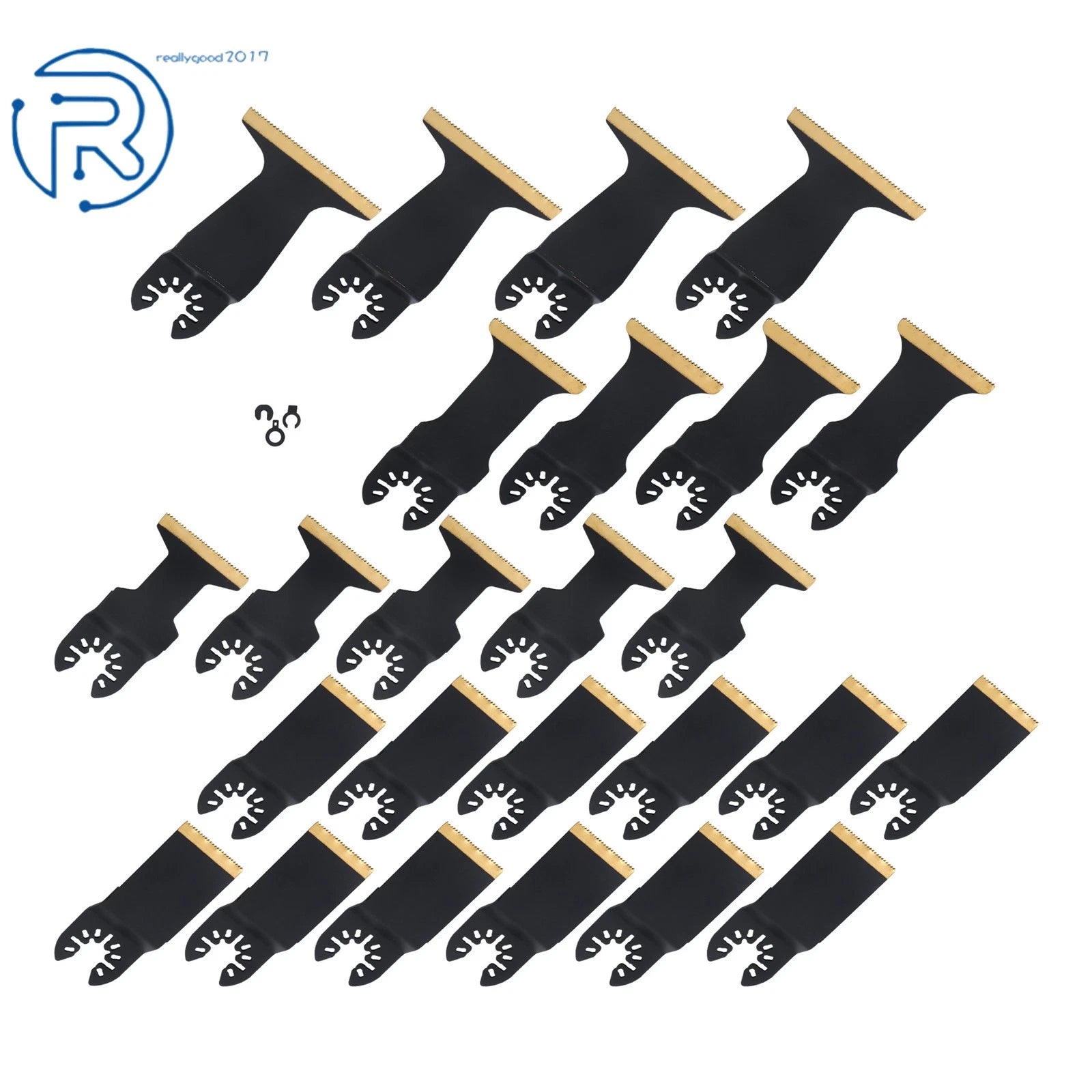 Set of 4 Steel Oscillating Tool Blades for Metal Cutting (30 Pcs)