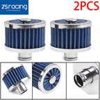 2X 1" Extra Flow Breather Push In Vent Filter for Valve Cover