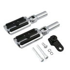 Pair Chrome Passenger Foot Pegs for Harley Softail Slim (2012-2017)