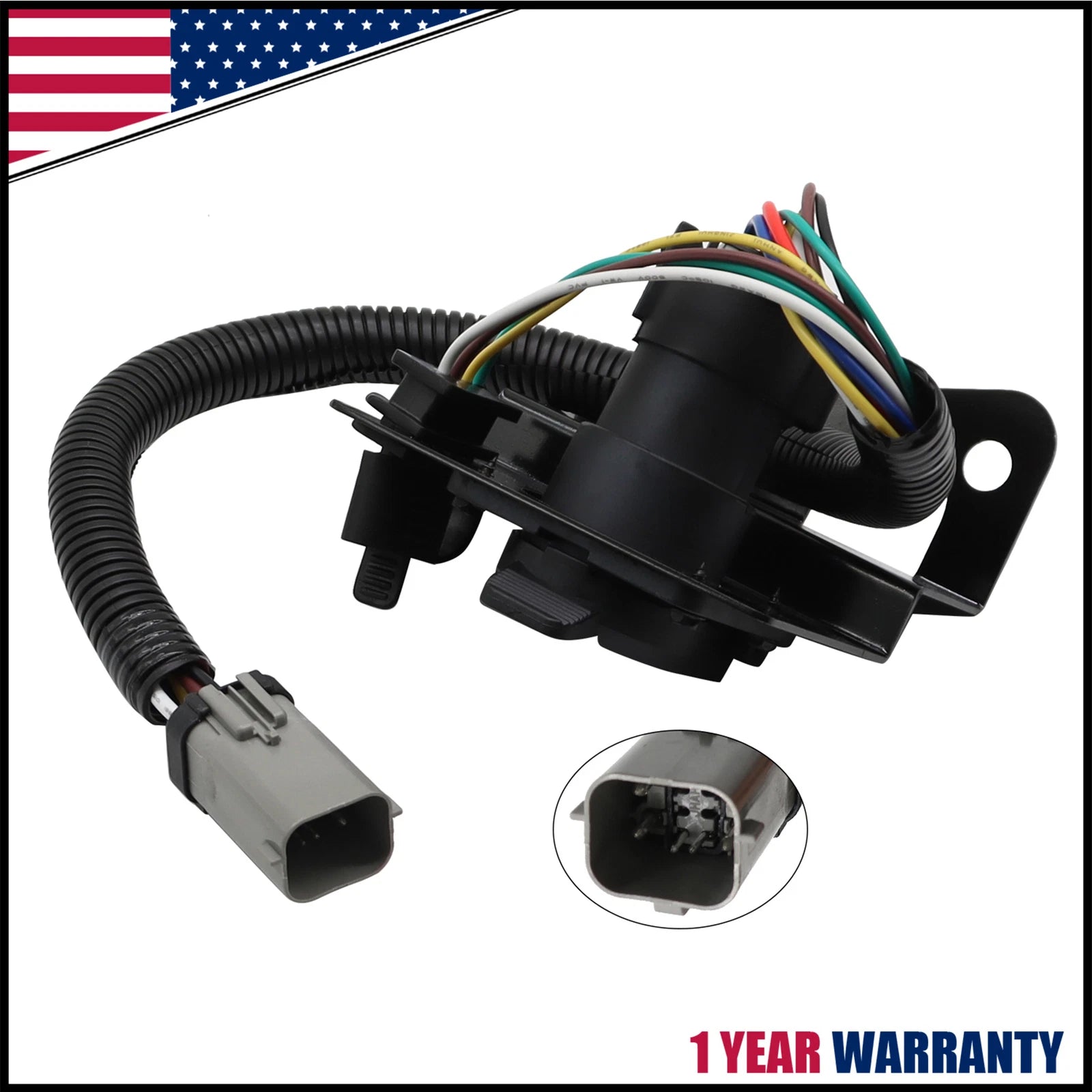 Tow Trailer Hitch Wiring Plug Assembly for Ford F-250 F-350 (1999–2001)