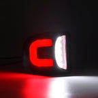 Red Tube LED License Plate Lights for Chevy Silverado GMC Sierra (2015–2023)