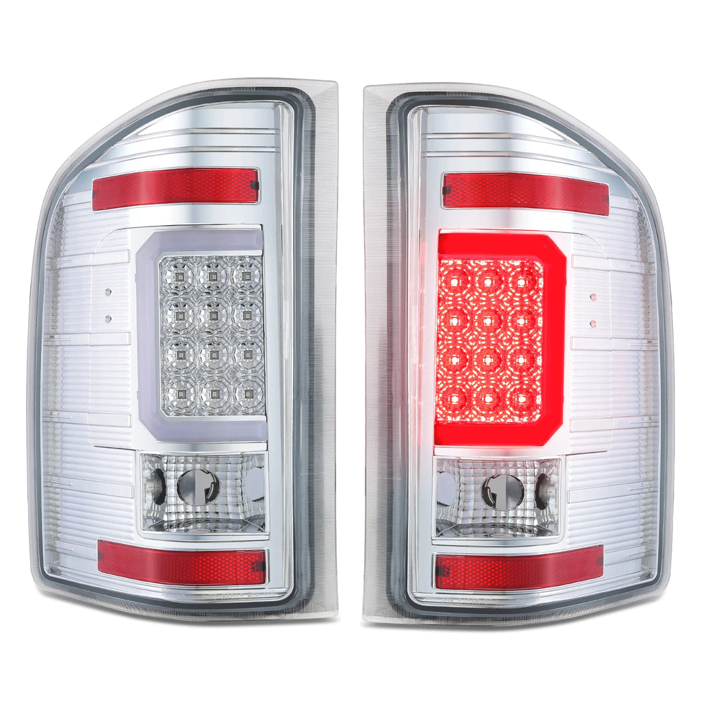 LED C-Shape Tail Brake Light Lamp for Chevy Silverado 1500 2500 (2007–2014)