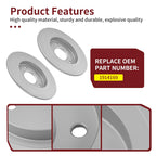 2X Rear Brake Rotor 1914169 for Polaris XPEDITION XP 5, ADV 5 (2024–2025)