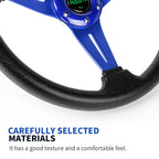 340mm Blue Steering Wheel for Yamaha EZGO Club Car (Universal)