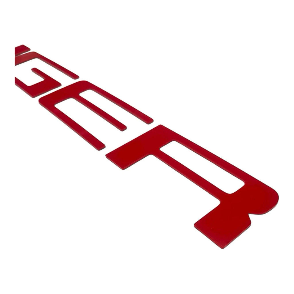 ABS Plastic Red Tailgate Letters Inlay for Ford Ranger (2019–2023)