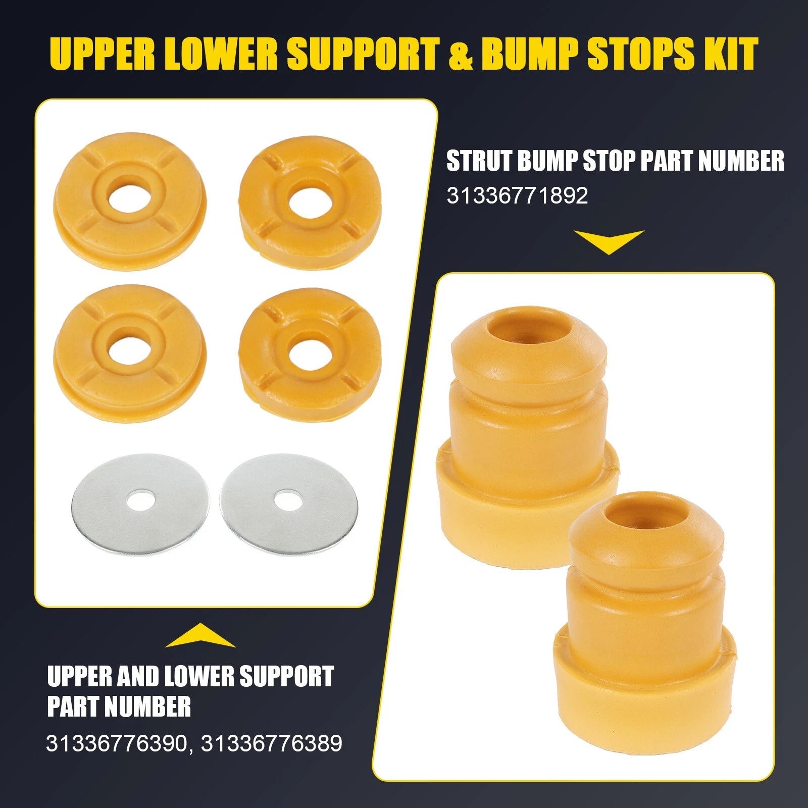 Front Strut Shock Mount Kit for BMW X5 E70 X6 E71 (2007-2013)