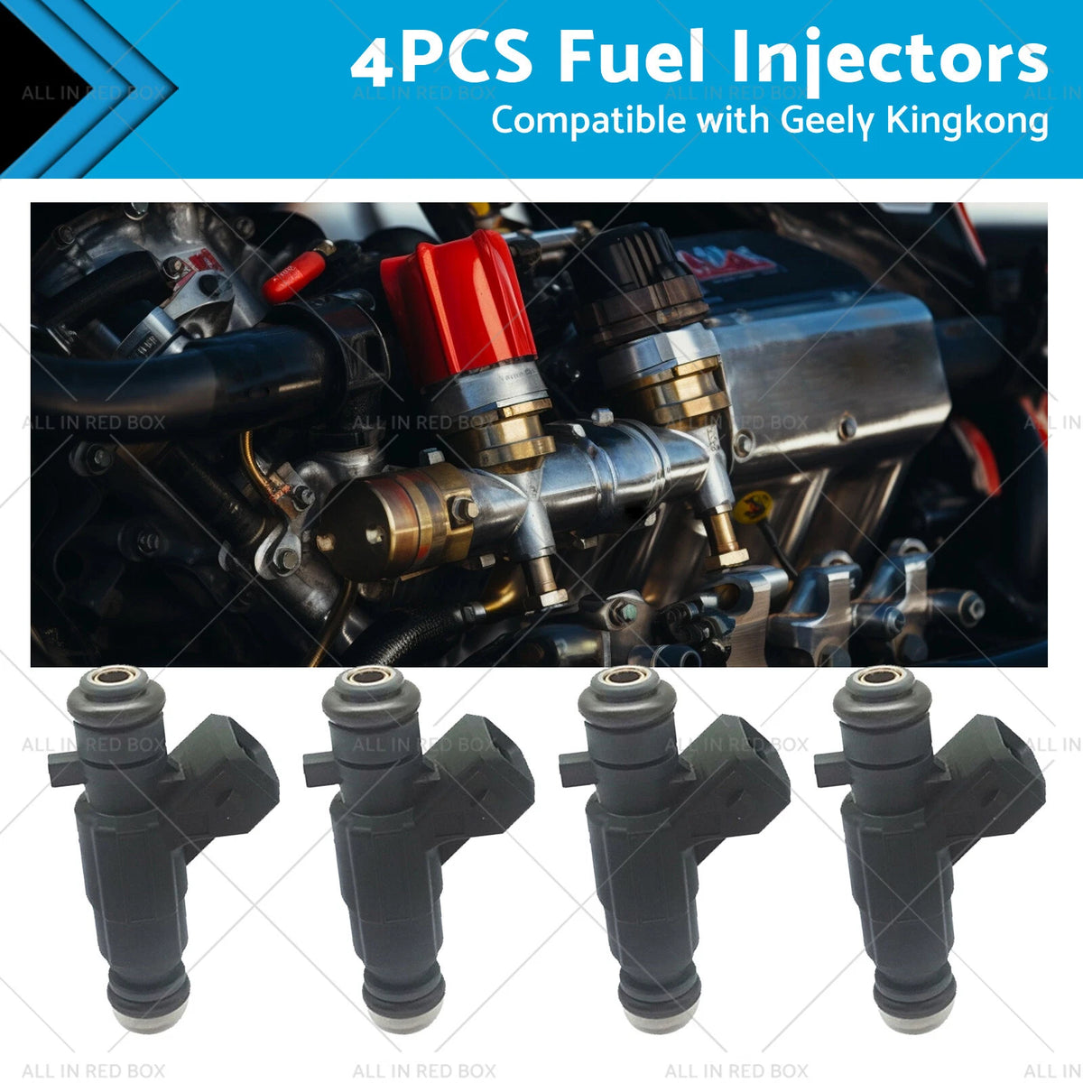 Set of 4 Fuel Injectors Nozzle for Geely Kingkong MK LG CK CK2 0280156262