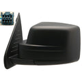 Replacement Textured Driver Side Power Door Mirror w/Heated Glass w/o Memory