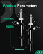 Front Pair Suspension Struts for Ford C-Max (2013–2017) & Focus (2012–2013)
