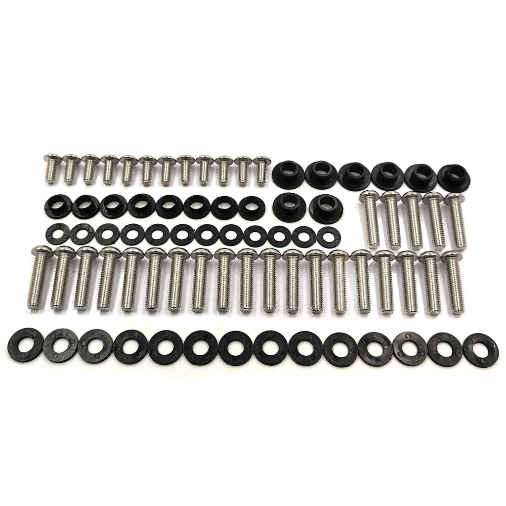 Chrome Fairing Bolt Kit for Yamaha YZF R1 (2002–2003)
