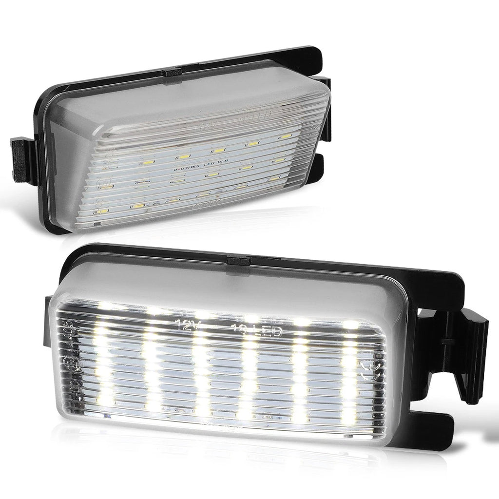 Nuvision White LED License Plate Lights for Nissan 350Z/370Z/GTR/Leaf/G25/G35/G37 (2003–2020)