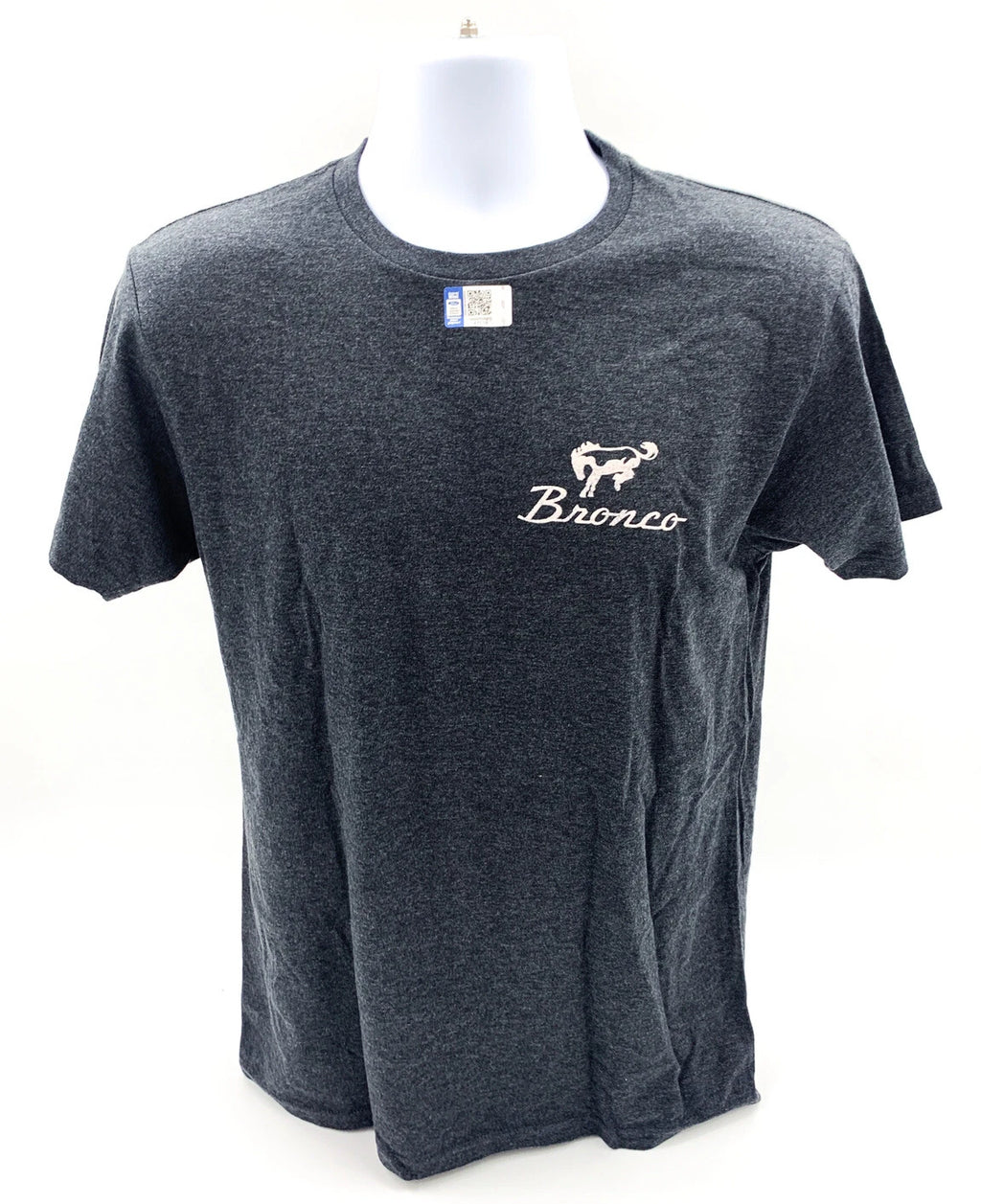 Bronco T-Shirt Gray with Rare Breed Script for Ford Bronco (1966–1977)