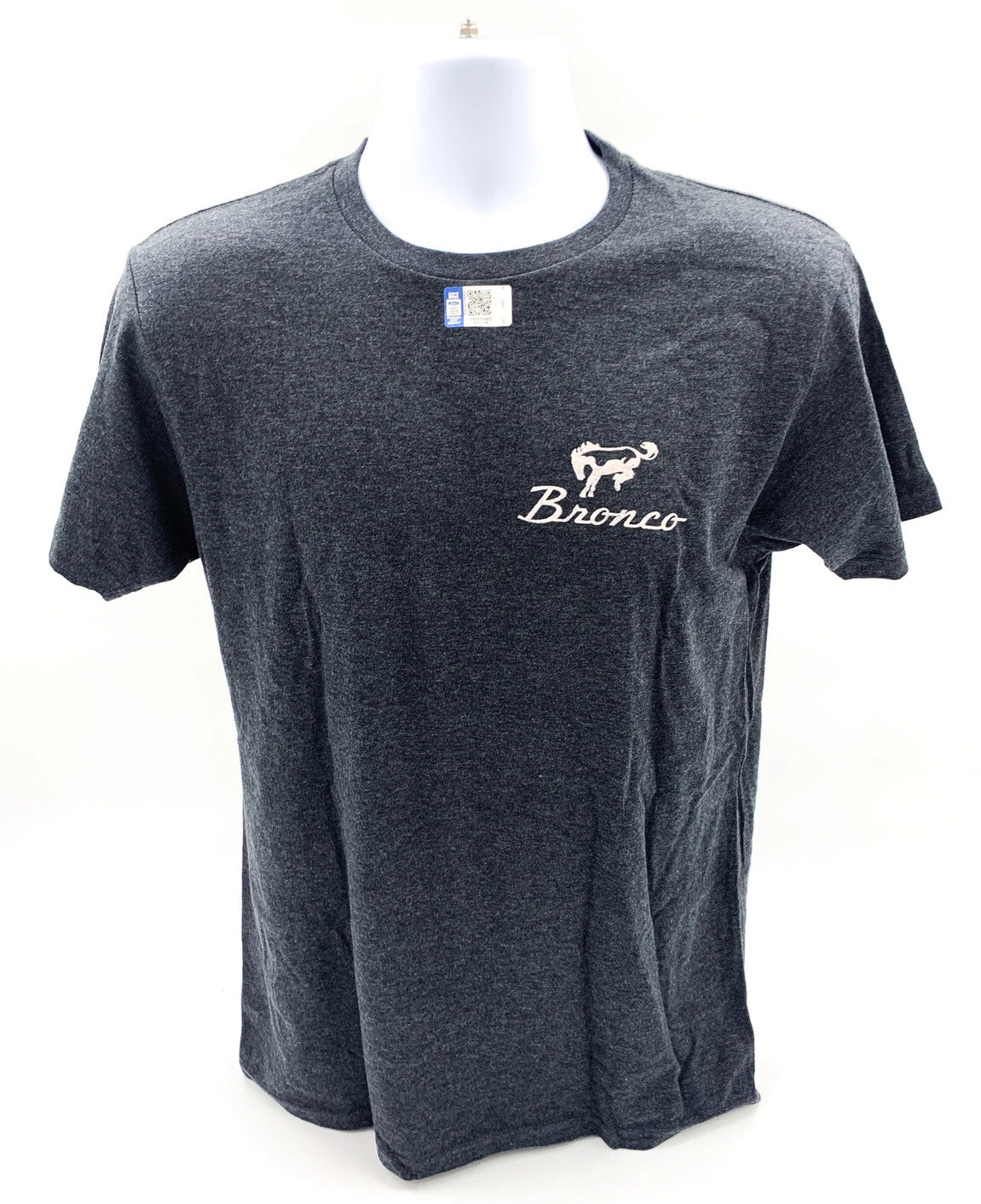 Bronco T-Shirt Gray with Rare Breed Script for Ford Bronco (1966–1977)
