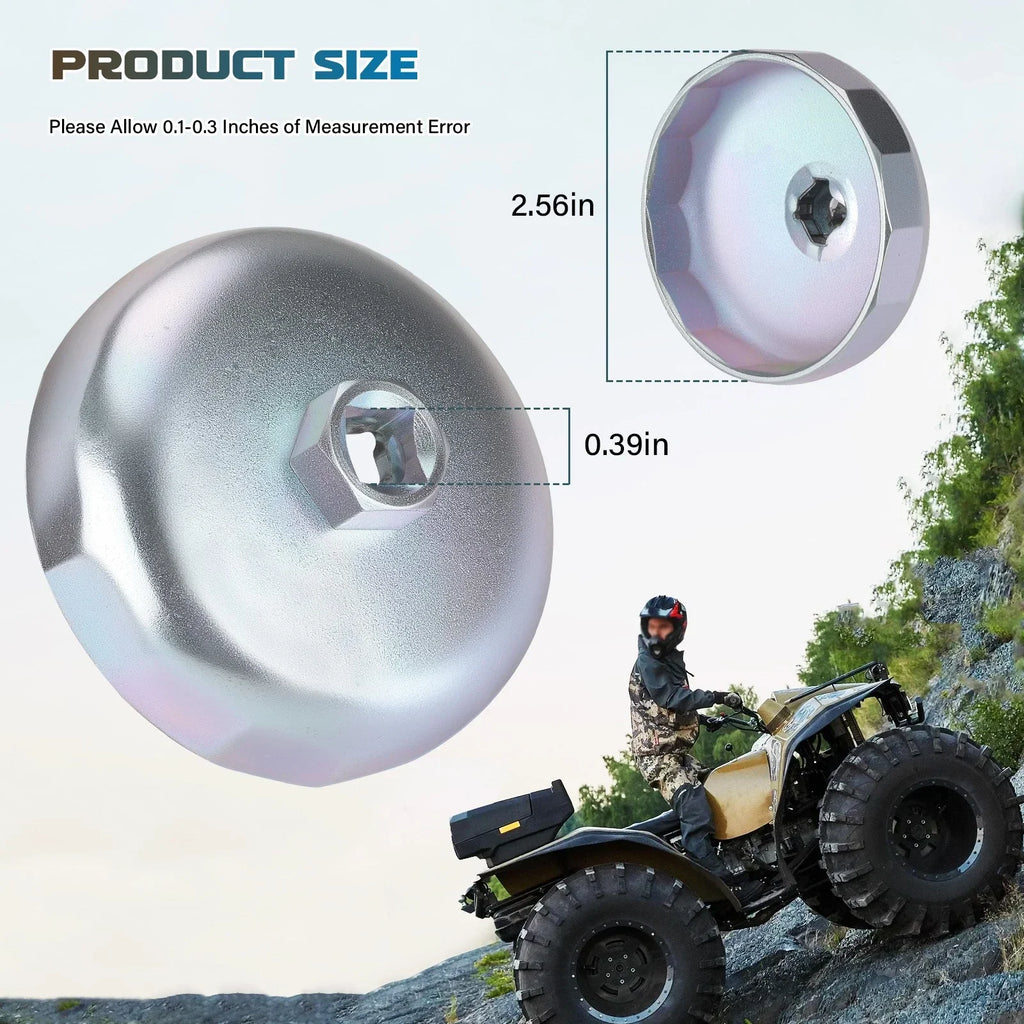 65mm-10mm Oil Filter Wrench Tool for Yamaha/Honda/Kawasaki (2000–2024)