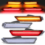 Set of 4 LED Bumper Side Marker Light Lamps for Chevy Camaro (2010–2015)