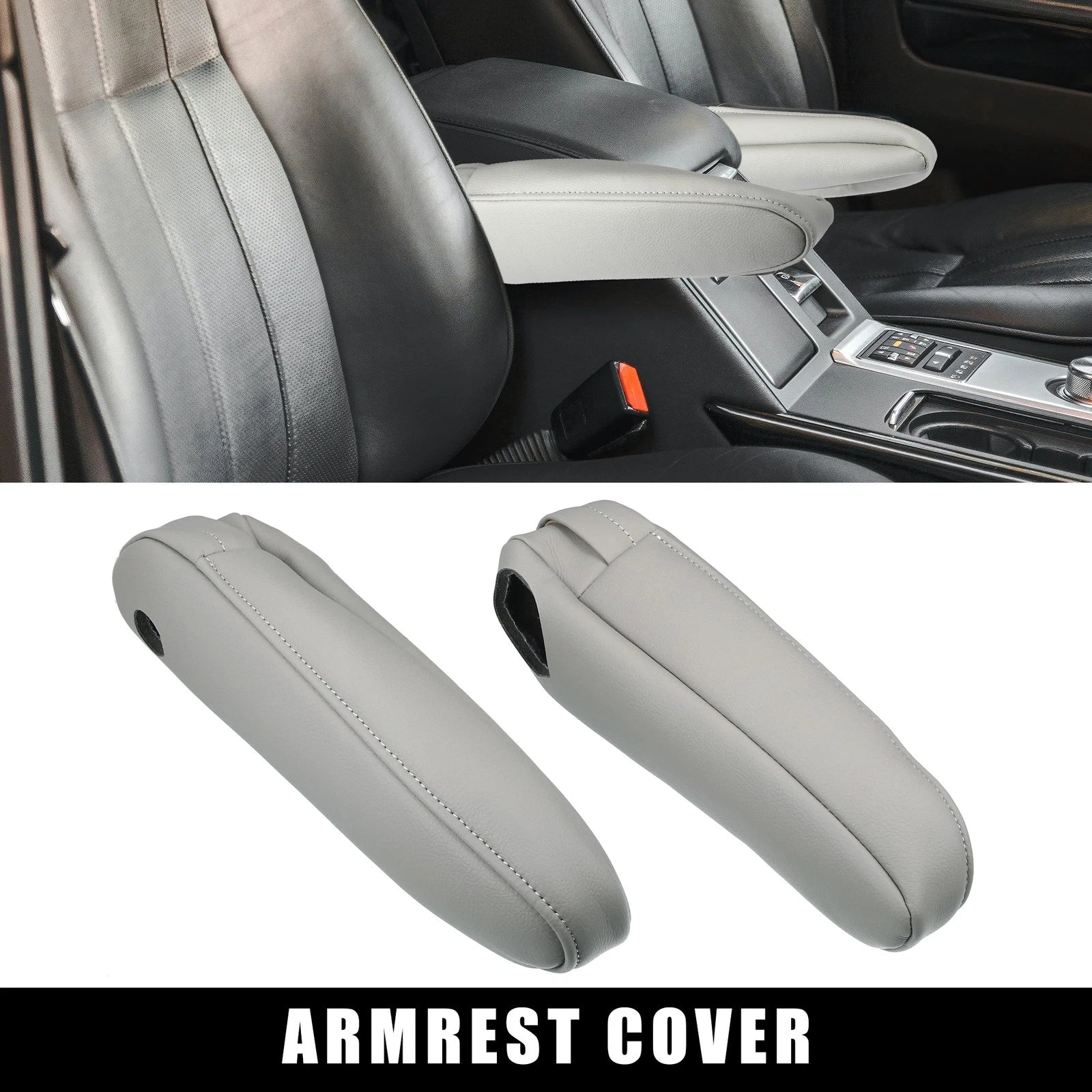 1 Pair Front Seat Armrest Cover Handle for Lexus RX300 RX330 (2003–2009) Gray