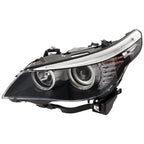 Headlight Halogen W/Bulbs Left for BMW 5-Series E60 E61 (2004–2010)