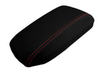 Carbon Fiber Console Lid Cover for Toyota Corolla (2014–2019) Red Stitch