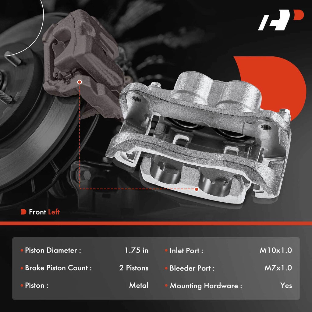 Front Left Brake Caliper w/ Bracket for Toyota Highlander Sienna Lexus (2009-2017)