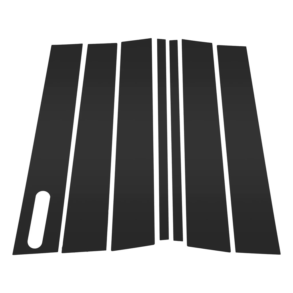 7 Pcs Door Pillar Window Trim for Ford Explorer (2002–2010) Black