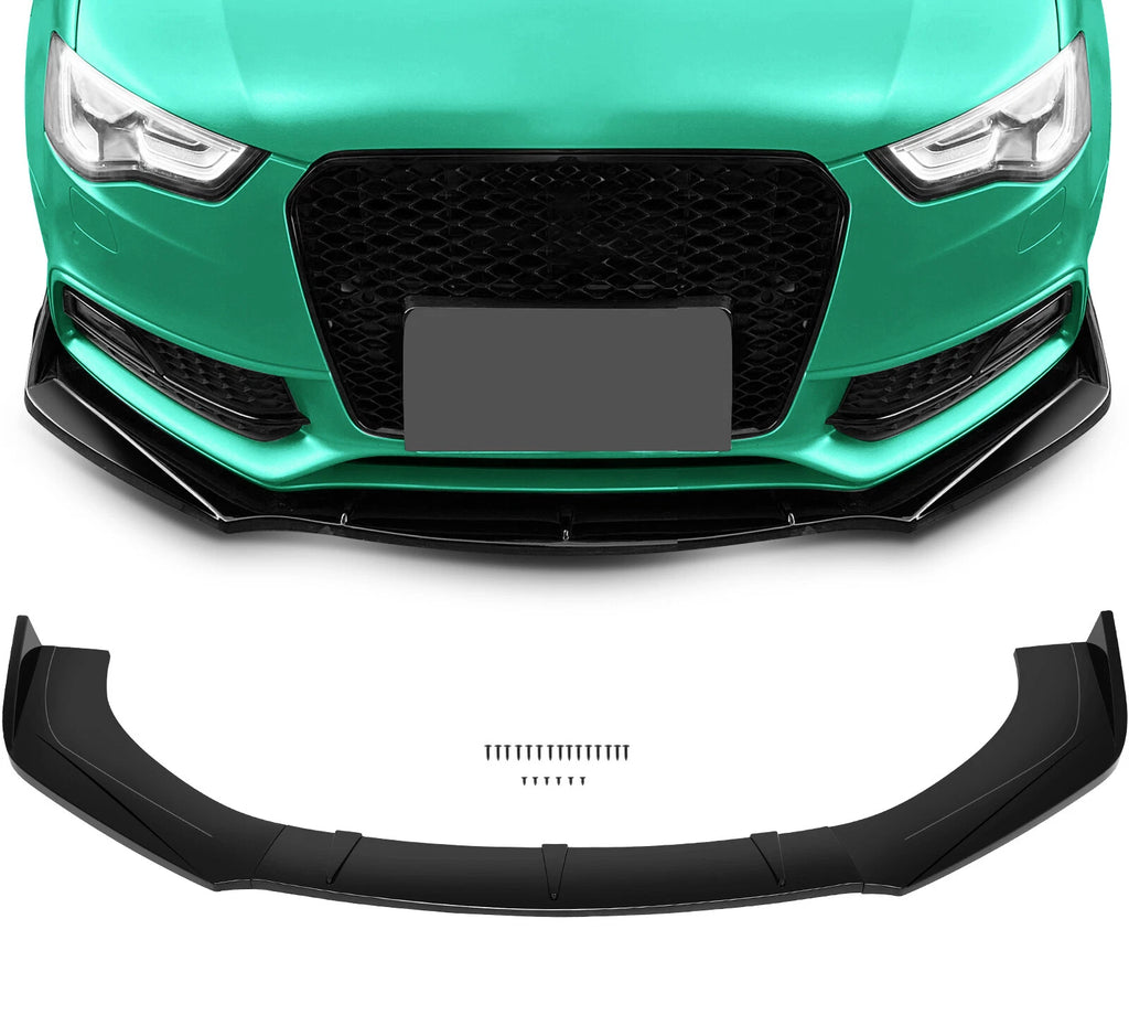 3Pcs Front Bumper Lip Spoiler Splitter Protector Diffuser for Universal Fit